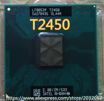 Lntel T2450 t2450 SLA4M sākotnējā CPU oficiālā versija PGA 2.0/2M/533 grāmatiņa CPU