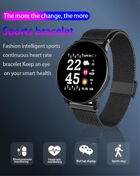 Sirds ritma Monitoru Smart Skatīties ar Asins Presssure Skābekļa Tendence Elektriskā Aproce Android, Ios Ūdensizturīgs Bluetooth Vīrieši Sievietes