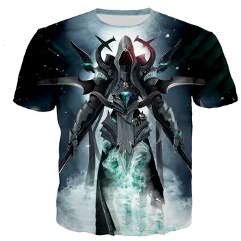 Diablo 3 Reaper Dvēseles t krekls vīriešiem/sievietēm 3D iespiests t-krekli ikdienas Harajuku stils t streetwear topi dropshipping110/6XL