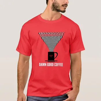 Jaunākās 2020. gada Vasaras Twin Peaks Sasodīti Labas Kafijas David Lynch Logo, Kokvilnas Drēbes, T Krekls Homme Topi, t-veida, S-4XL