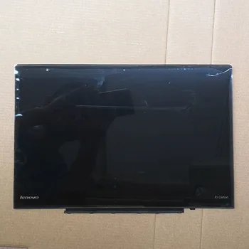 2560×1440 LP140QH1-SPA2 40pins LENOVO JOGAS X1 carbon touch screen Digitizer LCD Displejs Montāža ar rāmi