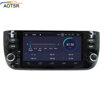 IPS Android 9.0 auto multimediju dvd atskaņotājs, galvu vienība Fiat Punto 2009-ne dienu bez līnijas 2012. -. gadam GPS Navigācija radio auto stereo
