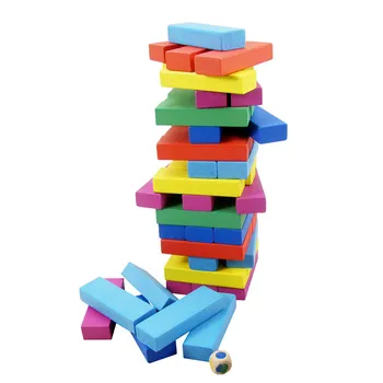 48Pcs/set Liela Izmēra Augstas Kvalitātes Koka Ciparu Bloku Smadzeņu Spēles Rotaļlietas Domino galda Spēle Bērniem Attīstoša Rotaļlieta Dāvanas
