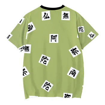 Anime Demon Slayer T-krekls bērnu valkāt vasaras 3D drukāšanas Kimetsu nav Yaiba īsām piedurknēm apģērbs, krekls childs Vaļēju Augšu