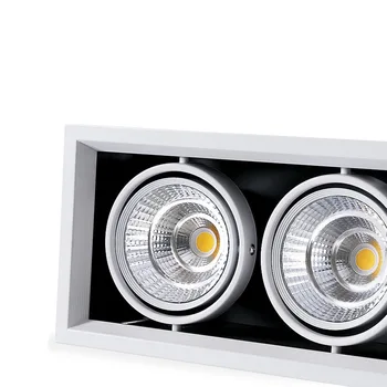 Reste Lampas 10W 20W 30W LED COB Vietas, Led Downlight Aptumšojami AC85-265V Silts/ Dabas/Auksti Balts Prožektora LED griestu Lampas