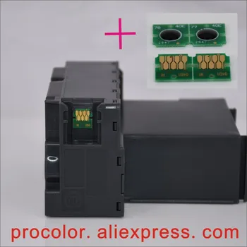 T04D1 Tintes Atkritumi, Apkopes Kasetne Tvertne Lodziņā Mikroshēma Epson M2170 M3180 M1180 L6161 ST-3000 ST-4000 ST-M1000 ST-M3000 printeri