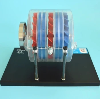 Daudzpakāpju tvaika turbīnas modelis Fizikas laboratorijas demonstrētājs zinātnes puzzle rotaļlieta dāvana