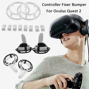 Jauns 1 Set VR Kontrolieris Fiksāžas Amortizatorus Oculus Quest 2 VR Austiņas, Rokturi, Buferi Aizsardzības Turētājs Gamepad Piederumu
