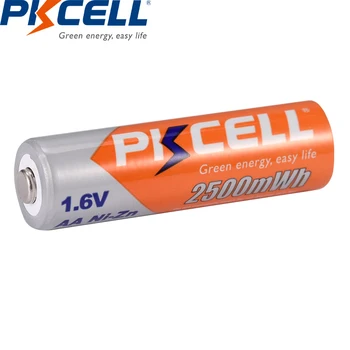 PKCELL 12pcs 2500mWh AA baterijas 1.6 V NI-Zn Uzlādējamās Baterijas NIZN AA batteria Kamerām Rotaļlietas ar 3PC akumulatora kaste