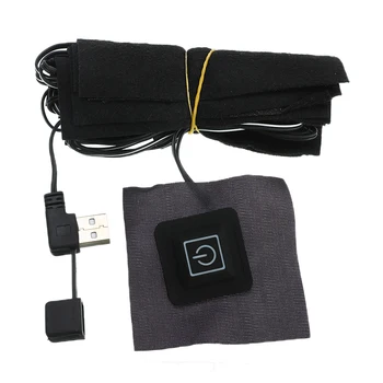 1/8PCS USB Apģērbu Sildītājs Pad Elektriskā Apkure, Vestes Kluči, Āra Siltuma Silts Ziemas DIY Sēdekļu Apģērbu, Mobilo Siltu Rīkiem