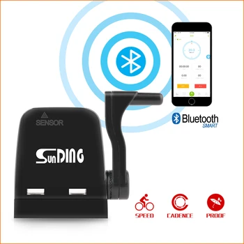 Sunding Velosipēda Spidometrs Velosipēdu Datoru Riteņbraukšana Bezvadu Ritms Sensors Bluetooth 4.0 MTB Riteņbraukšana ar LIETOTNI Smart Tālrunis 515