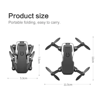 LF606 Mini RC dūkoņa ar 4K 5MP HD Kamera Salokāms drones Augstums Turiet Kabatas Profesional Quadcopter Dron Dāvanu Rotaļlietas zēniem