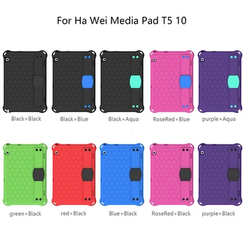 Tablete Gadījumā Huawei MediaPad T5 10.1 lieljaudas Triecienizturīgs Bērniem Silikona Gadījumā Pleca, Rokas Siksniņa, Vāciņš Huawei MediaPadT5