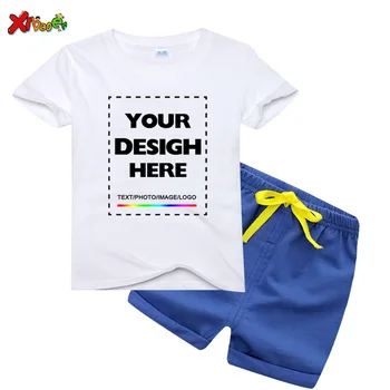 Bērnu vasaras meiteņu apģērbu komplekti Zēniem T-shits Bērniem uzvalks atdzist Vasaras Zēnu sporta Karikatūra Apģērbu Iestatītu Savu Dizainu, Logo Pho