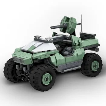 Klasiskās Warthog Ratu Modelis, Celtniecības Bloki Halo-Wars Spēle Savākšanas Automašīnas Ķieģeļi Bērniem DIY Transportlīdzekļa Rotaļlietas Zēns Dzimšanas dienas Dāvanas