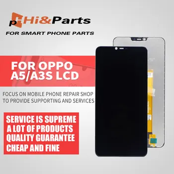 Pārbaudīts OPPO A3S /A5 Lcd OPPO A5 Ekrāns ar Touch Screen Digitizer Montāža OPPO A3S Lcd Ekrāns