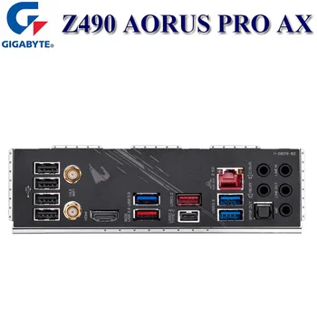 LGA 1200 Gigabyte Z490 AORUS AX PRO Mātesplati DDR4 128GB PCI-E 4.0 Darbvirsmas Z490 Jaunu Mainboard 1200 wireless Dual-channel