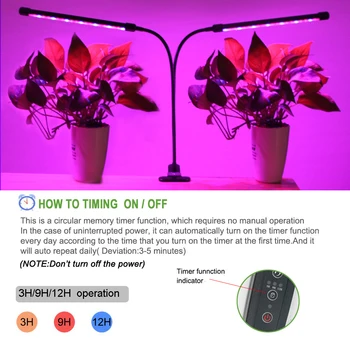 Led Augt Gaismas Pilna Spektra Lampas telpaugi 5V USB Iekštelpu Stādus Phytolamps Orhidejas Darbvirsmas Fitolampy Ar Taimeri