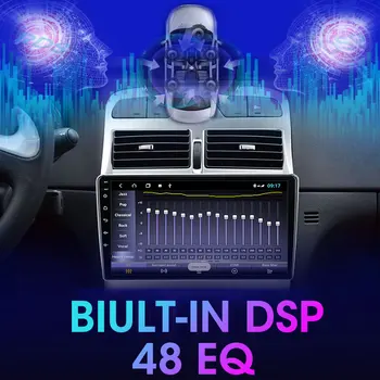 A11-Android 10.0 8 Kodolu 2DIN 4G+wi-fi Auto Radio Multimediju Video Atskaņotājs Peugeot 307 2002-2013 Navigācija GPS RDS DSP 4G+64G