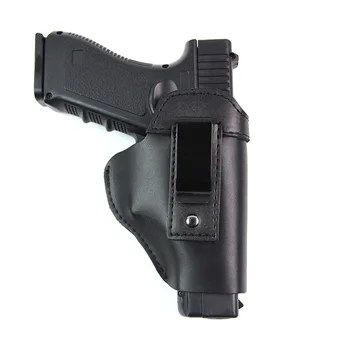 Ādas Pistoles Maksts Airsoft Medību Slēpa Pistole Gadījumā Glock 17 19 Colt 1911 Beterra M9 Sig Sauer P226 USP H&K, M&P S&W