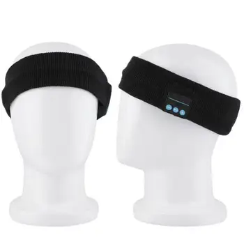 Bezvadu Bluetooth Austiņu Galvu Sporta Darbojas Lakatu Austiņas Miega Austiņas Pārgājienu Stereo Galvas stīpa ar Mūziku Mic D9B3
