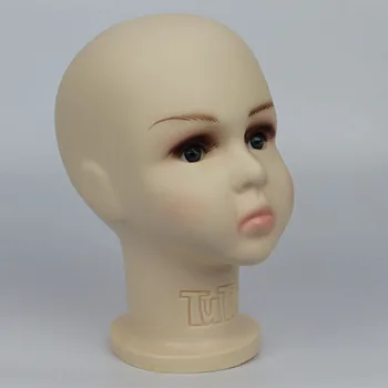 46 CM Neatsavināmas Reāli Plastmasas Zīdaiņu/Bērnu Manekena Lelles Galva Cepuru Displejs Manekena Galvas