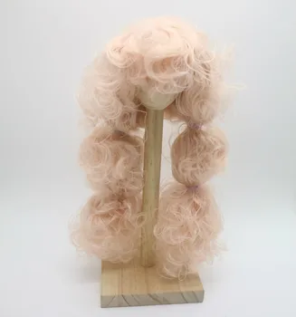 Blyth lelle galvas blyth lelles parūkas(RBL) rozā mati cirtaini 0621