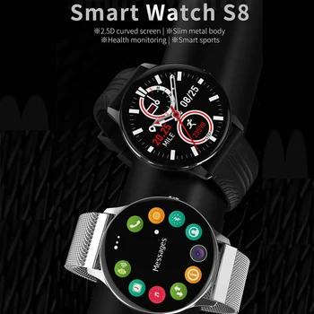 Smart Skatīties Vīrieši Sievietes Bluetooth Zvanu Smartwatch IPS skārienekrānu sirdsdarbība Fitnesa Tracker Sporta Pulkstenis Android, IOS