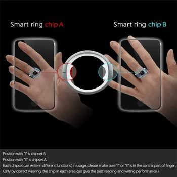 Jakcom R3F Wearble Ierīces Smart Gredzenu Elektronisko Burvju Pirkstu Gredzens ar divkodolu Hign Ātrums NFC Android,logu NFC tālruņiem