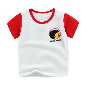 Modes Apģērbi Bērnu T-krekls Bērniem ar Īsām Piedurknēm Krekls Meitenes Zēni Top Zēnu Apģērbi no Kokvilnas Meiteņu T-krekls Puiku Vasaras Kreklu