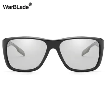 WarBLade Photochromic Saulesbrilles Vīriešiem Braukšanas Anti-glare Polarizētās Hameleonu Krāsas, Saules Brilles Diena Nakts Brilles Brilles