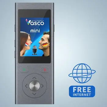 VASCO MINI2 Balss Tulkotājs iebūvēto SIM karti, Wifi 4G BEZMAKSAS INTERNETA Portatīvo divvirzienu 50 Multi-Languager Balss Tulkotājs