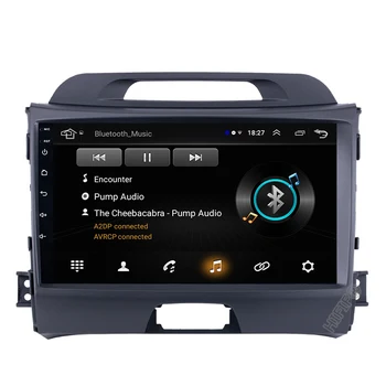 Auto Android 10 dsp 2 din auto multimēdiju atskaņotāju, auto dvd KIA sportage 2011 2012 2013 headunit gps navigācija Radio