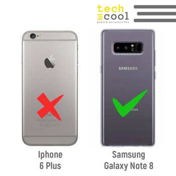 FunnyTech®Silikona Case for Samsung Galaxy note 8 l maskēties zaļa