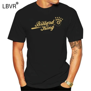 Zīmola Apģērbi Vīriešiem Iespiests Kārtas Vīriešu T-krekls Lētu Cenu Billard Karalis Sporter Pool 8-Ball Vainagu Jautri, veidot savu t kreklu