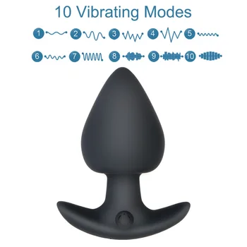 VATINE Bezvadu Tālvadības Vīriešu Prostatas Masāža Butt Plug Seksa Rotaļlietu Vīriešiem Sieviete 10 Frekvences Anālais Plug Vibrators