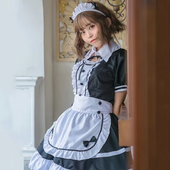 Jauns anime cosplay Meitene apģērbs cosplay Princese kleita kleita Erotiska Priekšauts Meitene Sexy Kostīms Babydoll Sieviešu Mežģīņu Miniskirt Apģērbs