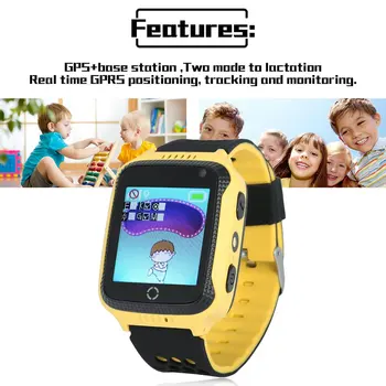 LESHP GPS Smart Skatīties Ar Lukturīti Bērnu Skatīties 1.44