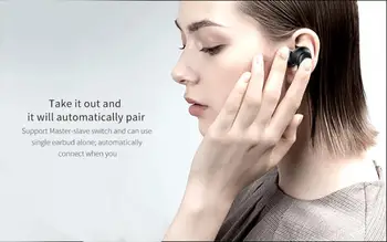 TS-100 Bluetooth 5.0 bezvadu bluetooth austiņas IOS atvērtu vāku animācija pop-up logā HD HIFI skaņas kvalitāte auss sporta austiņas