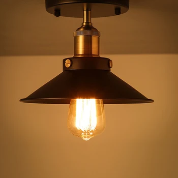 Rūpniecības Griestu Gaismas vintage griestu lampas Retro Bēniņi griestu apgaismojums Amerikāņu valsti gaismas ķermeņi Bezmaksas piegāde