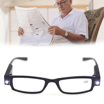 Unisex LED Palielināmo Eyewears Lasīšanas Brilles Ērti Apgaismojums Lupas, Briļļu Ar Gaismu