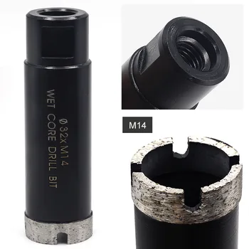 32mm arbor M14 Diametrs Slapjš Izmantot Dimanta Kodols Bitu Akmens-Marmora Granīta, Keramikas Flīzēm Caurumu Zāģi Dimanta Urbji