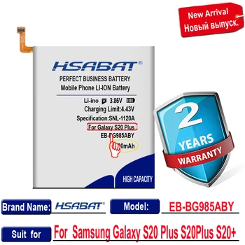 HSABAT 5100mAh EB-BG985ABY Augstas Ietilpības Akumulators Samsung Galaxy S20 Plus S20Plus S20+ Smart Tālruni