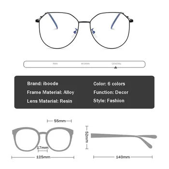Elbru Sieviešu Retro Tuvredzība Brilles Rāmis Vintage Optiskās Brilles Gatavo Tuvredzīgi Briļļu Dioptrijas -0.5, lai -4.0