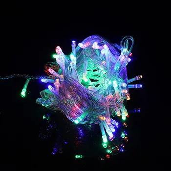 10/30/50M Led String Vainags Ziemassvētku egle Pasaku Gaismas Stīgu Mājas Dārzā Kāzu svinības, Svētku Dekorēšana ar gala plug