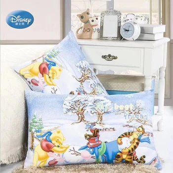 Disney Kokvilnas Spilvendrānas 2gab Multfilmas Vinnijs Sirēna Dūriens Princese Pāris Spilvena Segums Dekoratīvās PillowsCase 48x74cm