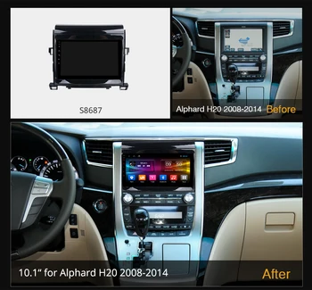 Ownice Octa Core Android 10.0 DSP SPDIF Auto DVD Toyota Alphard H20 2008. -. gadam GPS navigācijas Atskaņotāju Auto Radio 360 Panorāma