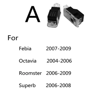 2gab Par Skoda Octavia A5 Lielisku veco Febia Roomster 2005 2008. - 2013. Gadam Auto LED Durvju Laipni Gaismas Projektors Logo Garu Ēnu Gaismas