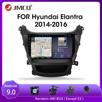 JMCQ 8-Kodolu Android 9.0 Auto Radio Hyundai Elantra. - 2016. Gada Multimidia Video Atskaņotājs Split Screen Peldošo logu Galvas vienības