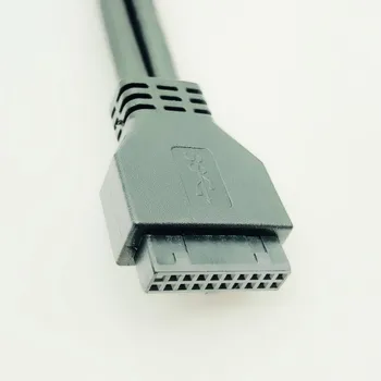 USB 3.0 Priekšējā Paneļa Kabelis USB Savienotāja Kabeli USB 3.0 High Speed 20-pin, lai Divējāda Ostas USB3.0 Hub ar Fiksētu Pēdu PC Dators